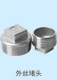 304/316 Stainless Steel Male Thread Pipe Plug
